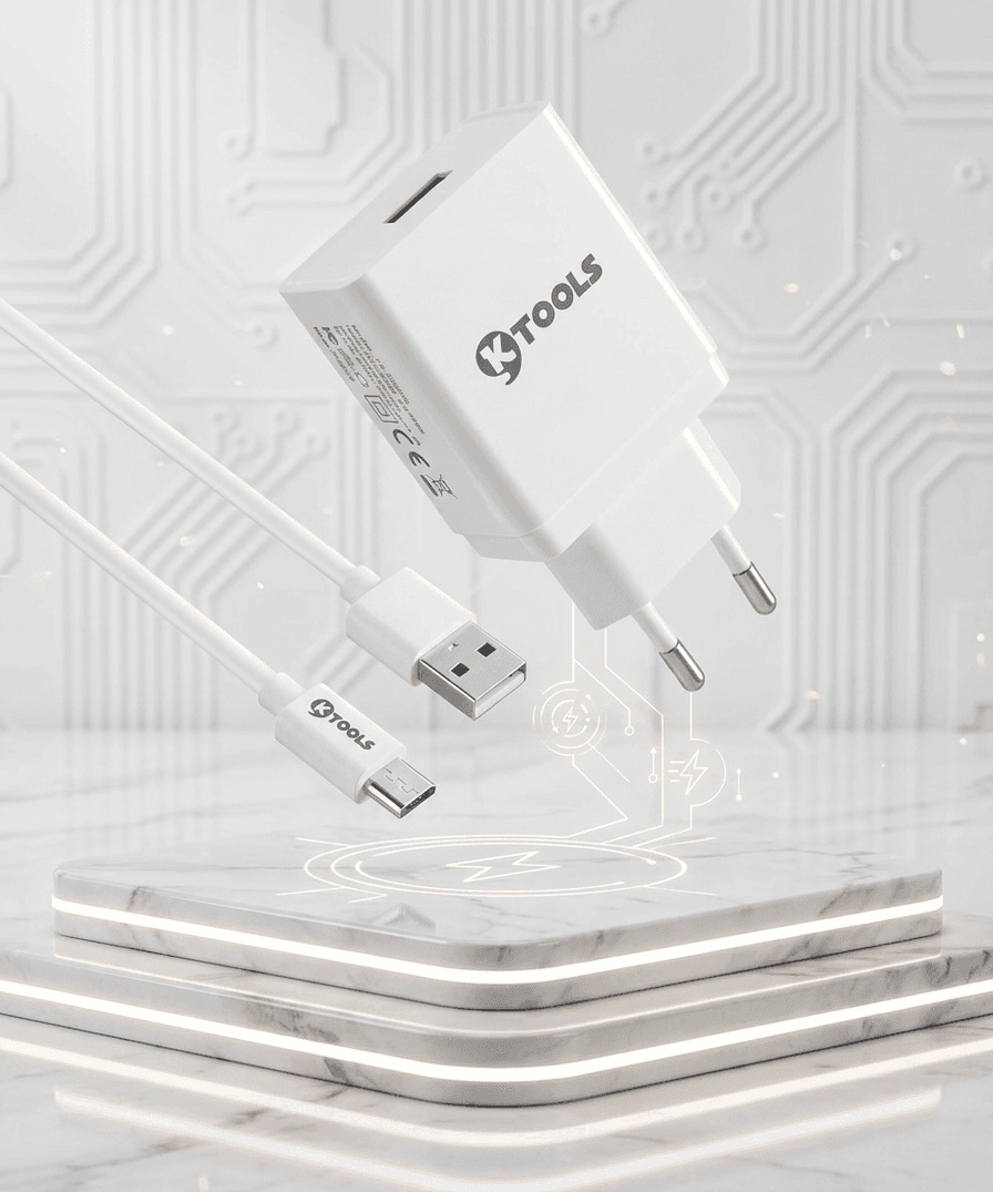 KTOOLS Life 18W Micro USB Hızlı Şarj Adaptörü + Micro USB Kablo