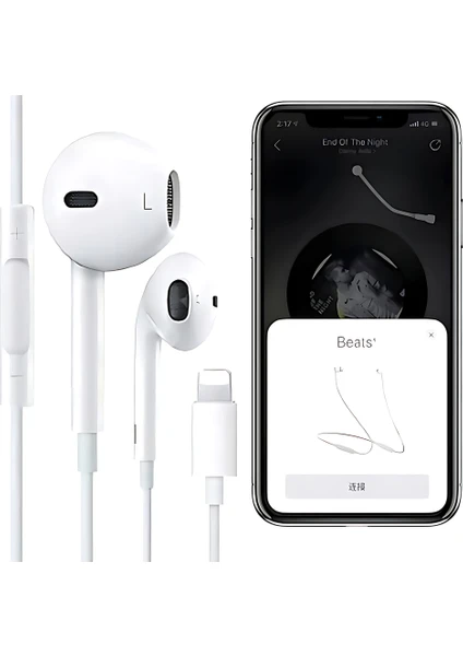 Pop Up Window Lightning Headset Kulak İçi Kablolu Kulaklık